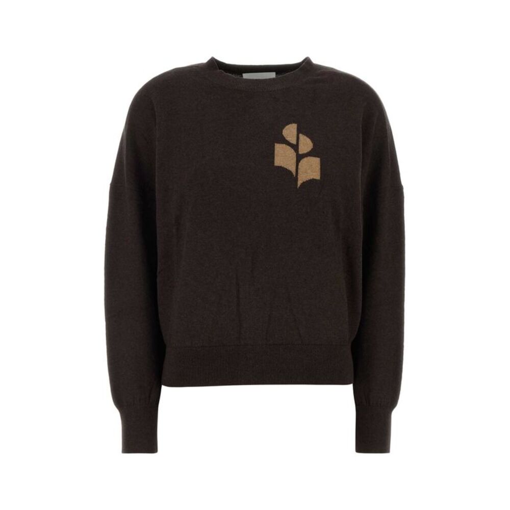 Isabel Marant Etoile Women Chocolate Cotton Blend Oversize Marisans Sweater